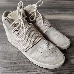 Adidas Tubular High Top Suede White Size 7 Mens